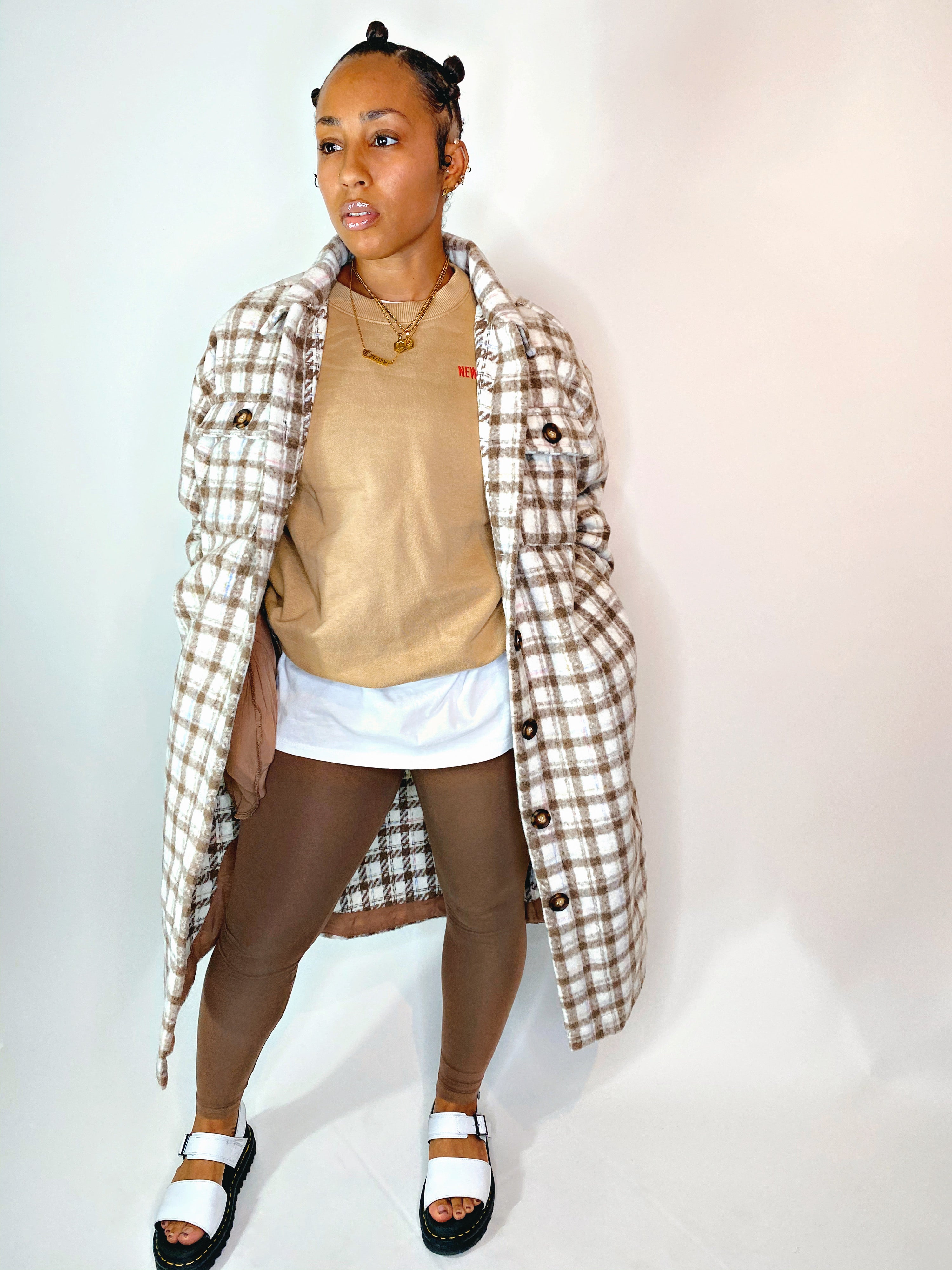 Taupe Flannel Jacket